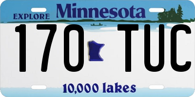 MN license plate 170TUC