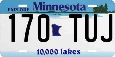 MN license plate 170TUJ
