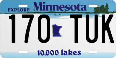 MN license plate 170TUK