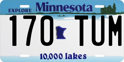 MN license plate 170TUM