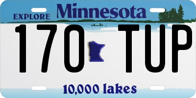 MN license plate 170TUP