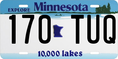 MN license plate 170TUQ