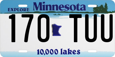 MN license plate 170TUU