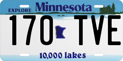 MN license plate 170TVE
