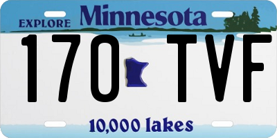 MN license plate 170TVF