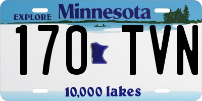 MN license plate 170TVN