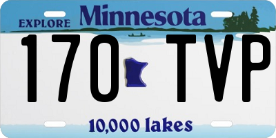 MN license plate 170TVP
