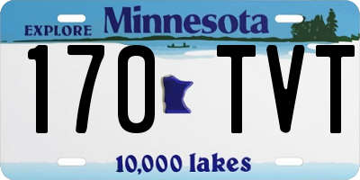MN license plate 170TVT