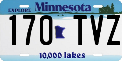 MN license plate 170TVZ