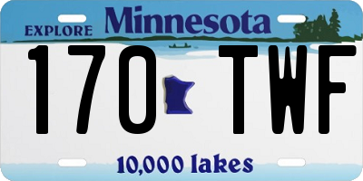 MN license plate 170TWF