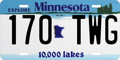 MN license plate 170TWG