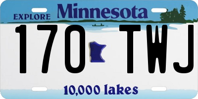 MN license plate 170TWJ