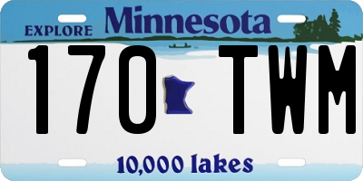 MN license plate 170TWM