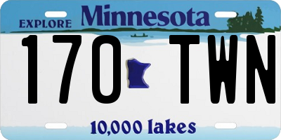 MN license plate 170TWN