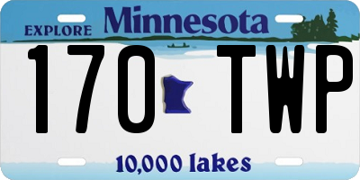 MN license plate 170TWP