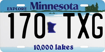 MN license plate 170TXG