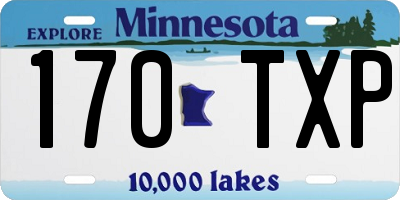 MN license plate 170TXP