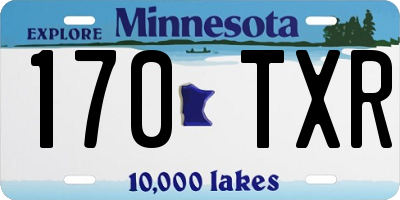 MN license plate 170TXR