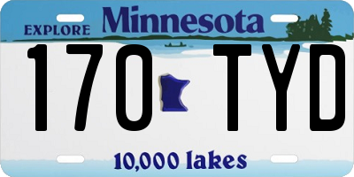 MN license plate 170TYD