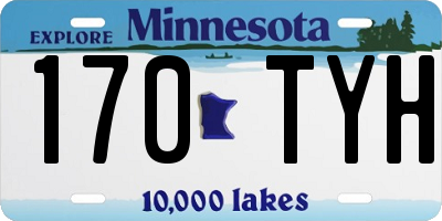 MN license plate 170TYH