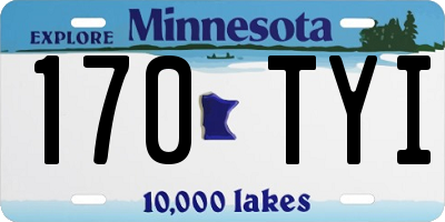MN license plate 170TYI