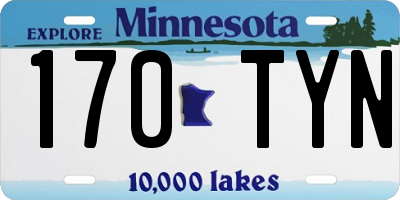 MN license plate 170TYN