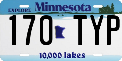 MN license plate 170TYP