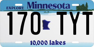 MN license plate 170TYT
