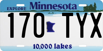 MN license plate 170TYX