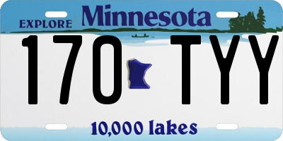 MN license plate 170TYY