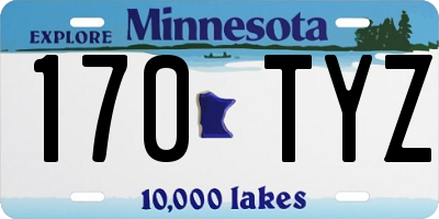 MN license plate 170TYZ