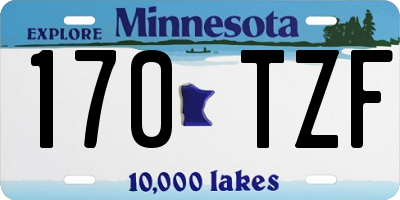 MN license plate 170TZF