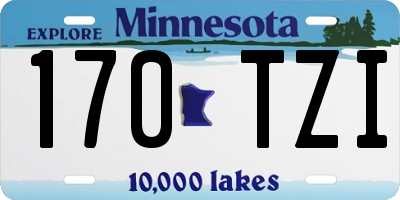 MN license plate 170TZI