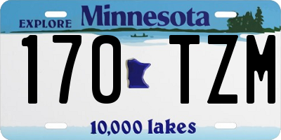 MN license plate 170TZM