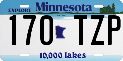 MN license plate 170TZP