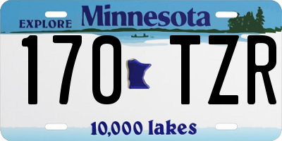 MN license plate 170TZR