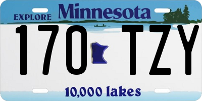 MN license plate 170TZY
