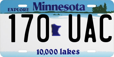 MN license plate 170UAC