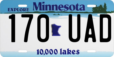 MN license plate 170UAD