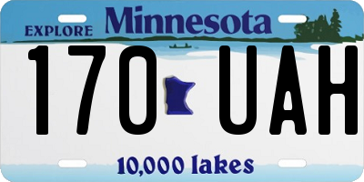 MN license plate 170UAH