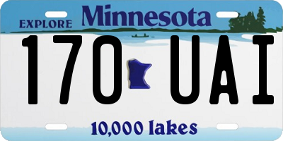 MN license plate 170UAI