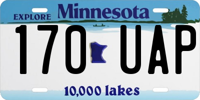 MN license plate 170UAP