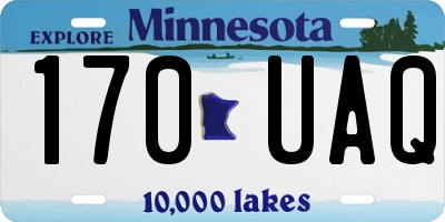MN license plate 170UAQ