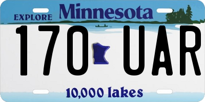 MN license plate 170UAR