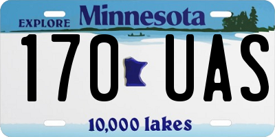 MN license plate 170UAS