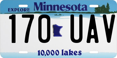 MN license plate 170UAV