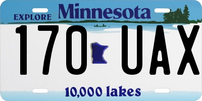 MN license plate 170UAX