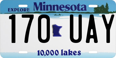 MN license plate 170UAY