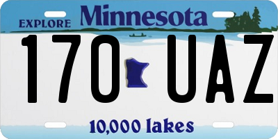 MN license plate 170UAZ