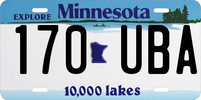 MN license plate 170UBA